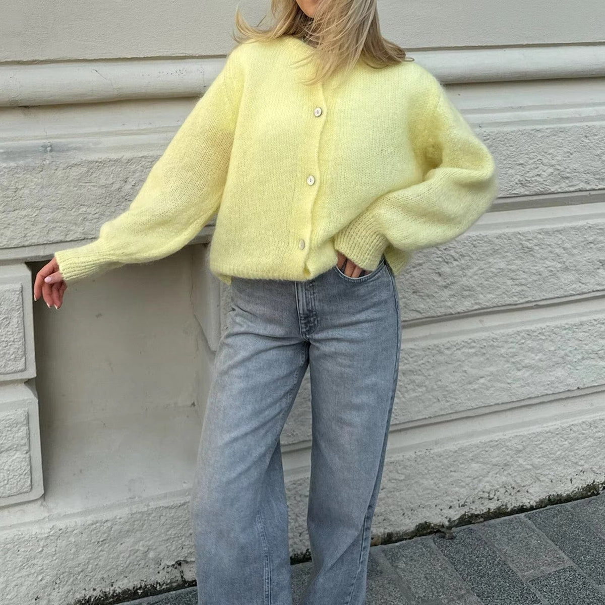 Hazel blød strikcardigan