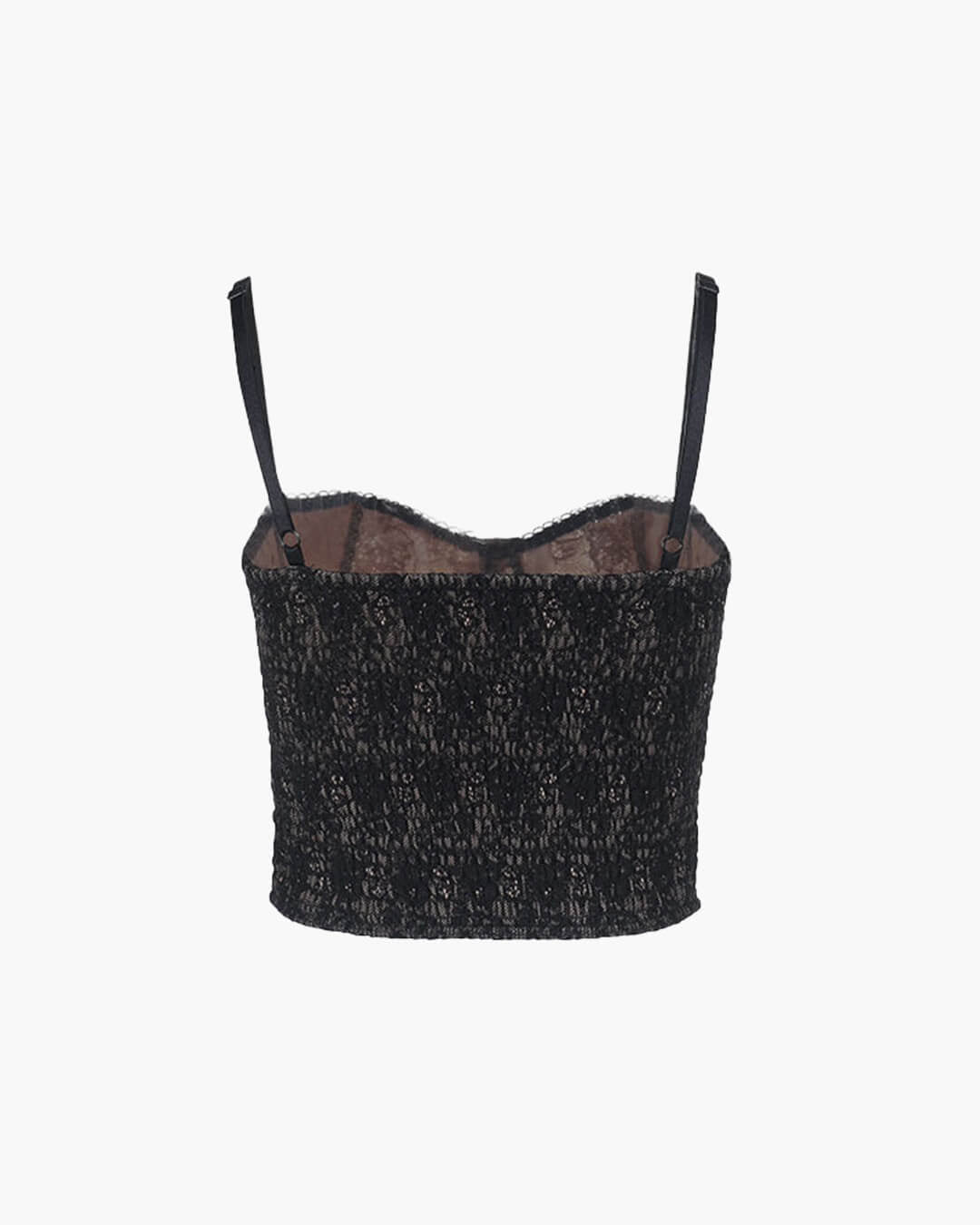 Iza camisoletop med blondekorset