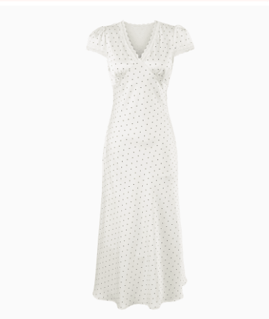 Jamila Printed Satin Midi Dress