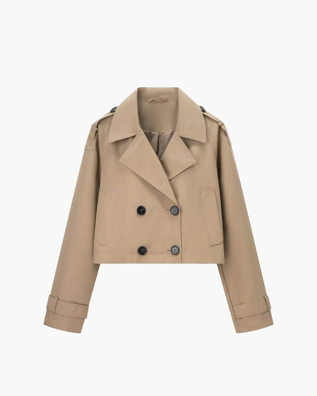 Janice cropped trenchcoat