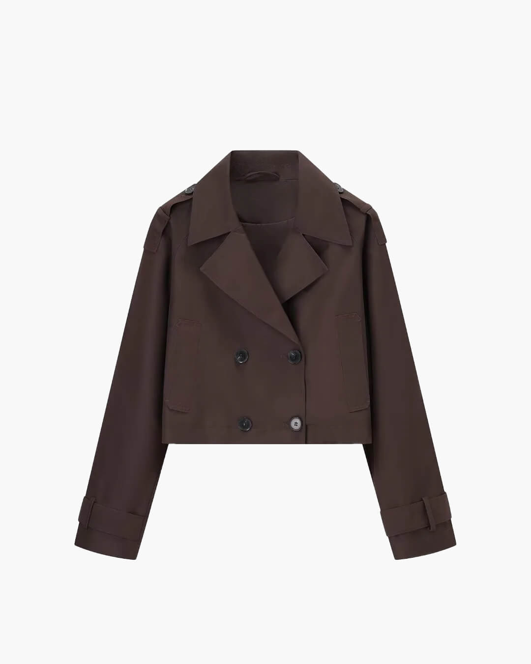 Janice cropped trenchcoat