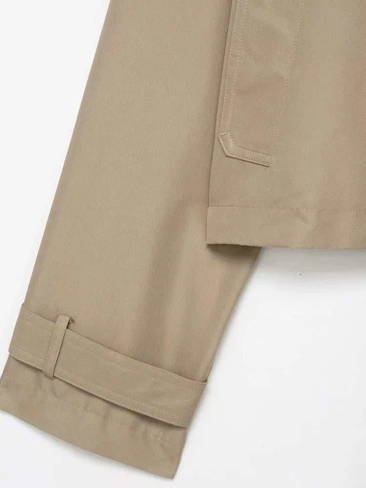 Janice cropped trenchcoat