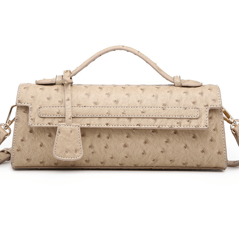 Jasmin-clutch med præget mønster
