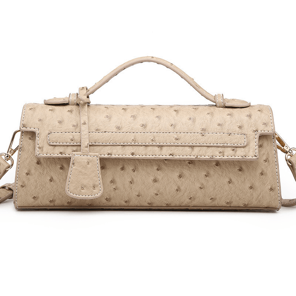 Jasmin-clutch med præget mønster