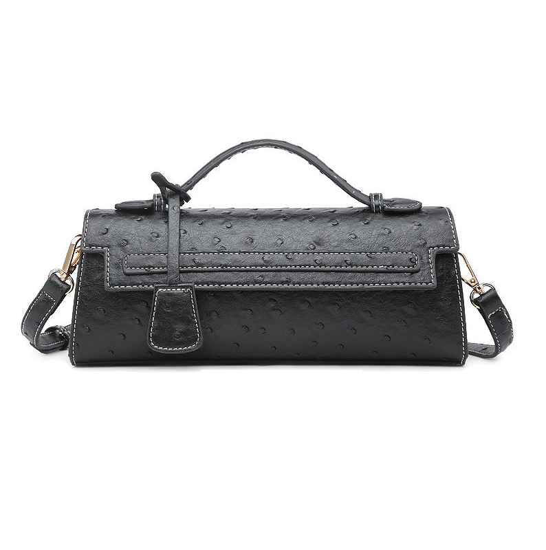 Jasmin-clutch med præget mønster