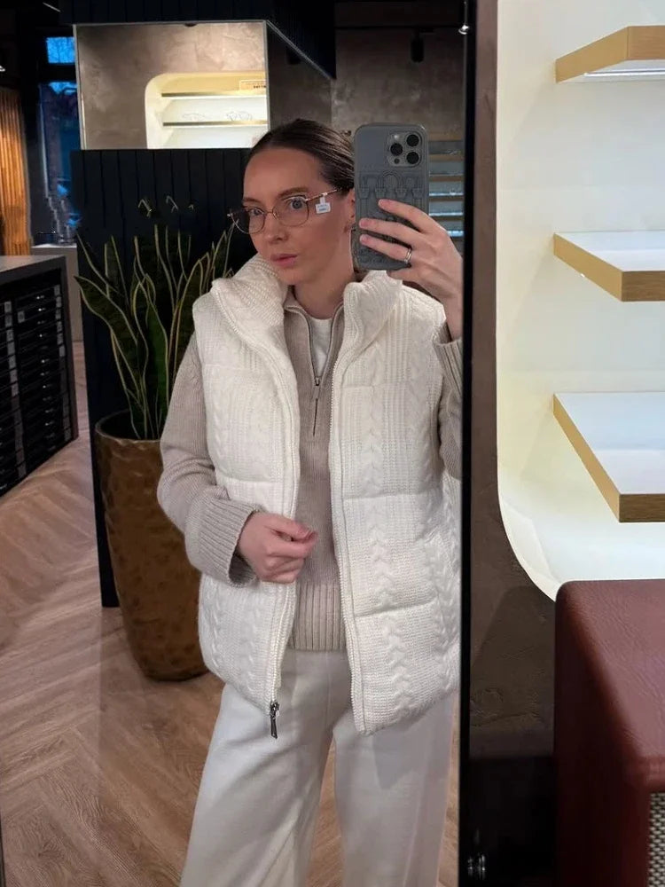 Jayden Strikket ærmeløs vest