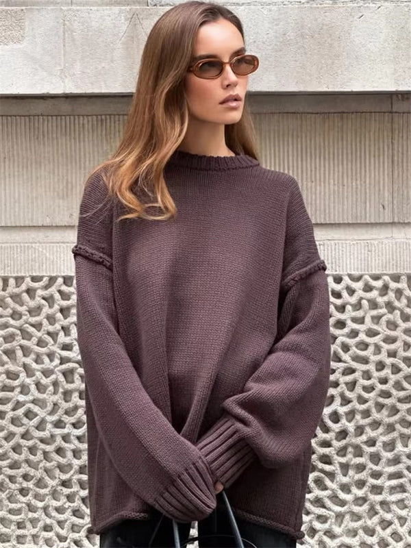 Joyce løstsiddende strikpullover