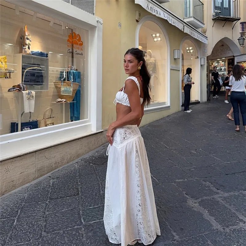 Keila sæt med bralette og maxi-nederdel