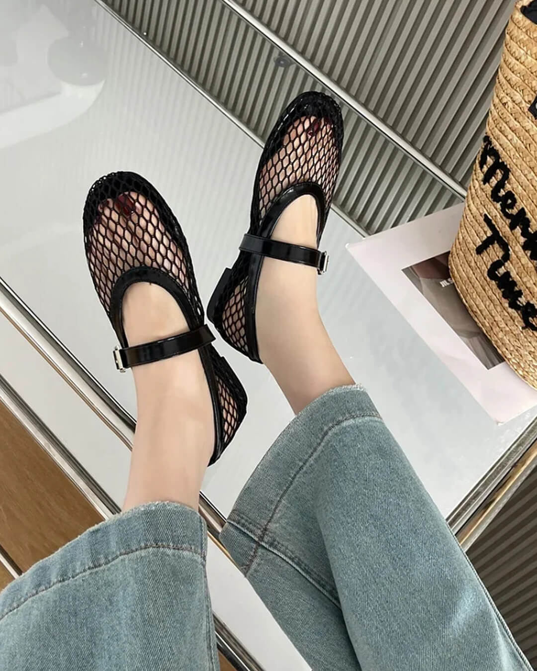 Laurette Buckled Ballet Flat Shoes