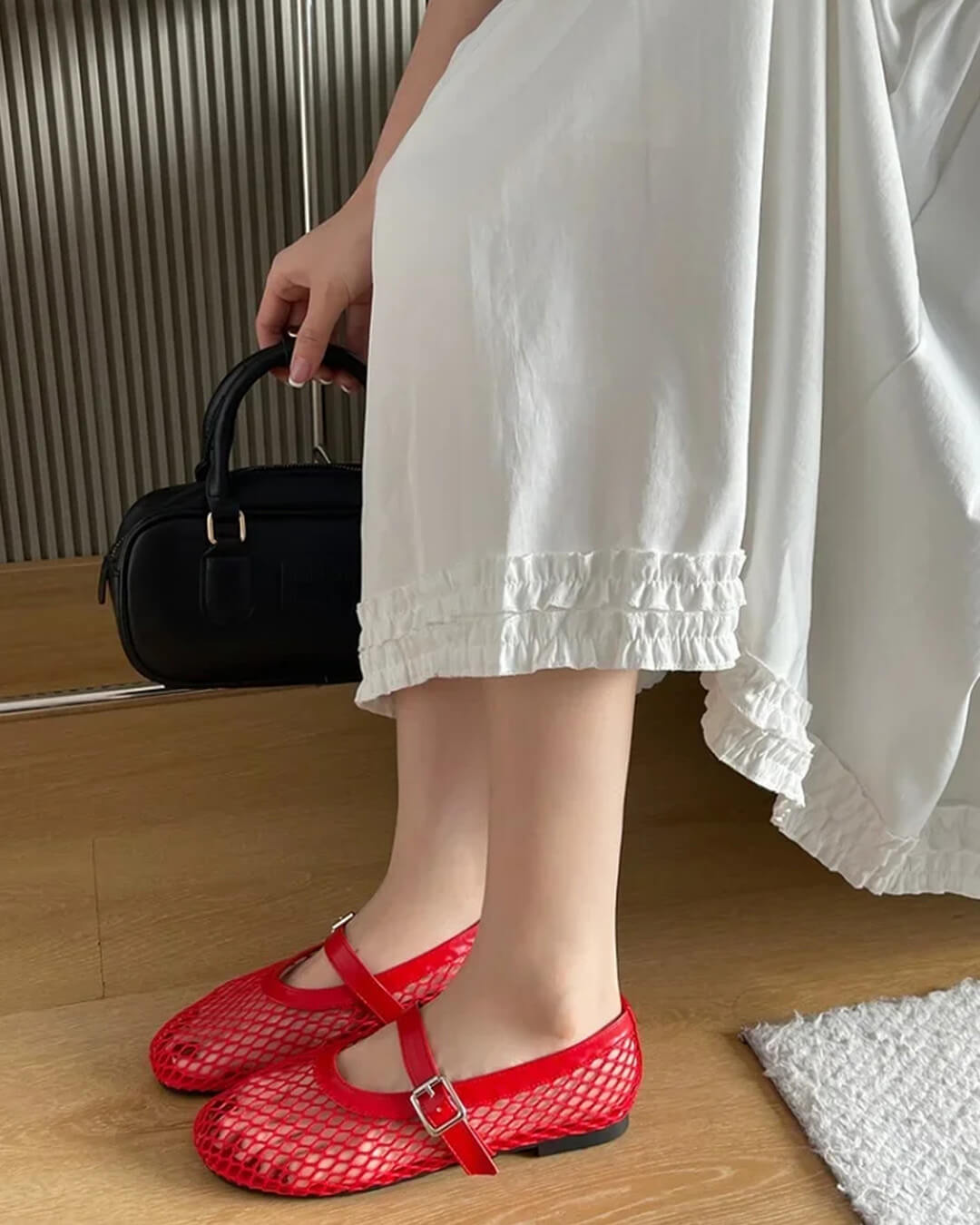 Laurette Buckled Ballet Flat Shoes
