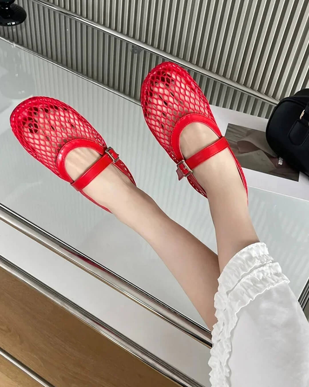 Laurette Buckled Ballet Flat Shoes