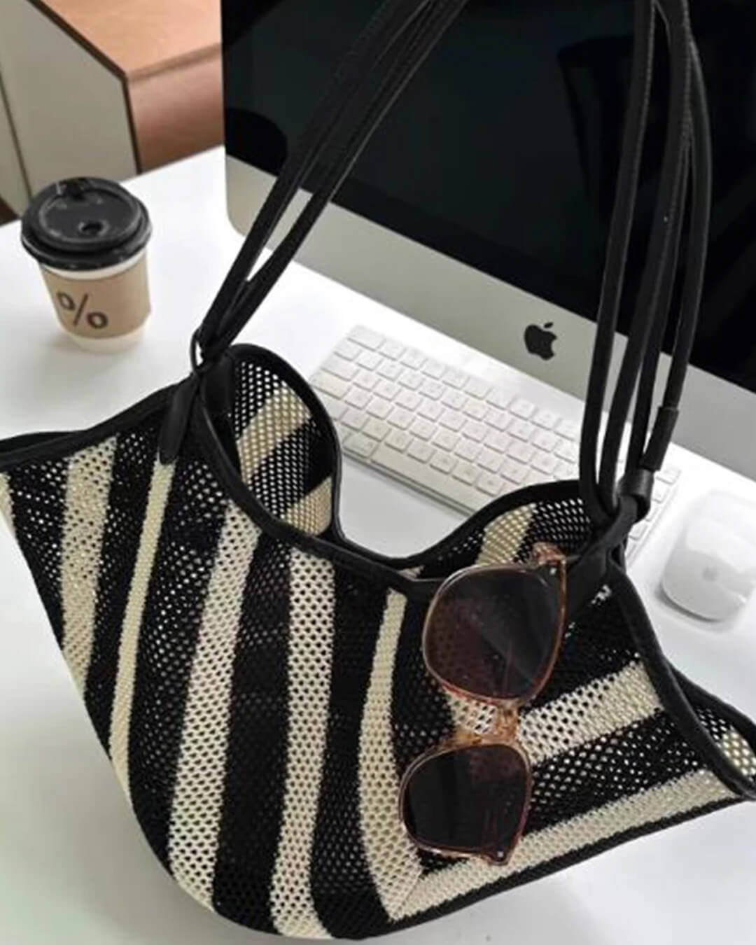 Liam flettet crossbody-taske