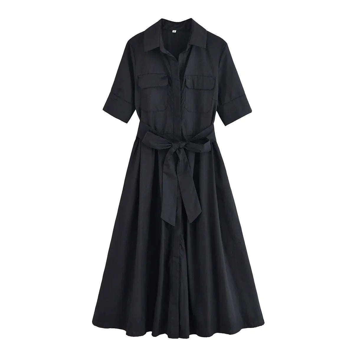 Beatrice Belted Shirt Midi Dress