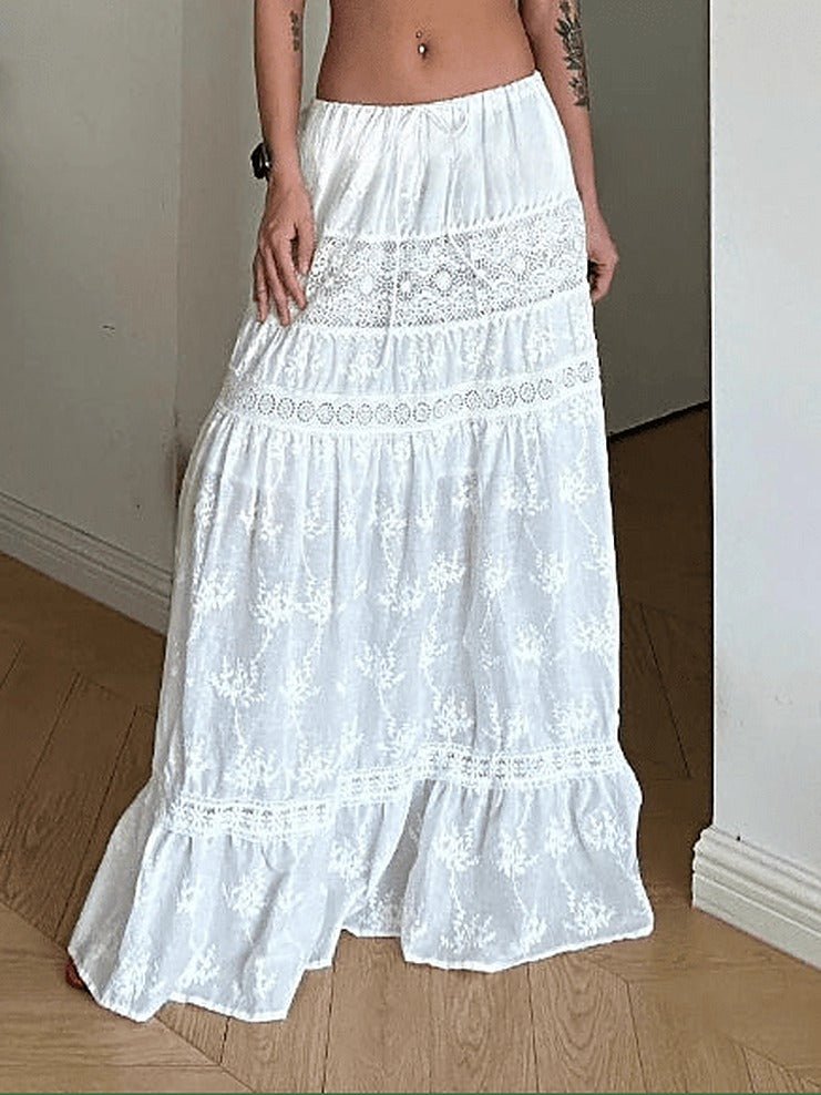 Margot bohemisk sæt med crop-top og maxi-nederdel