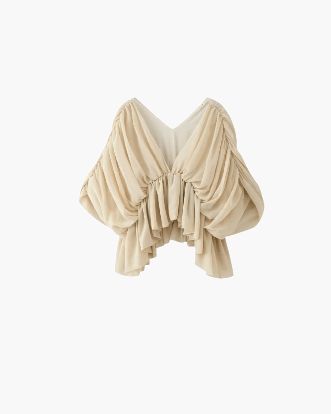 Margot draperet chiffon-top