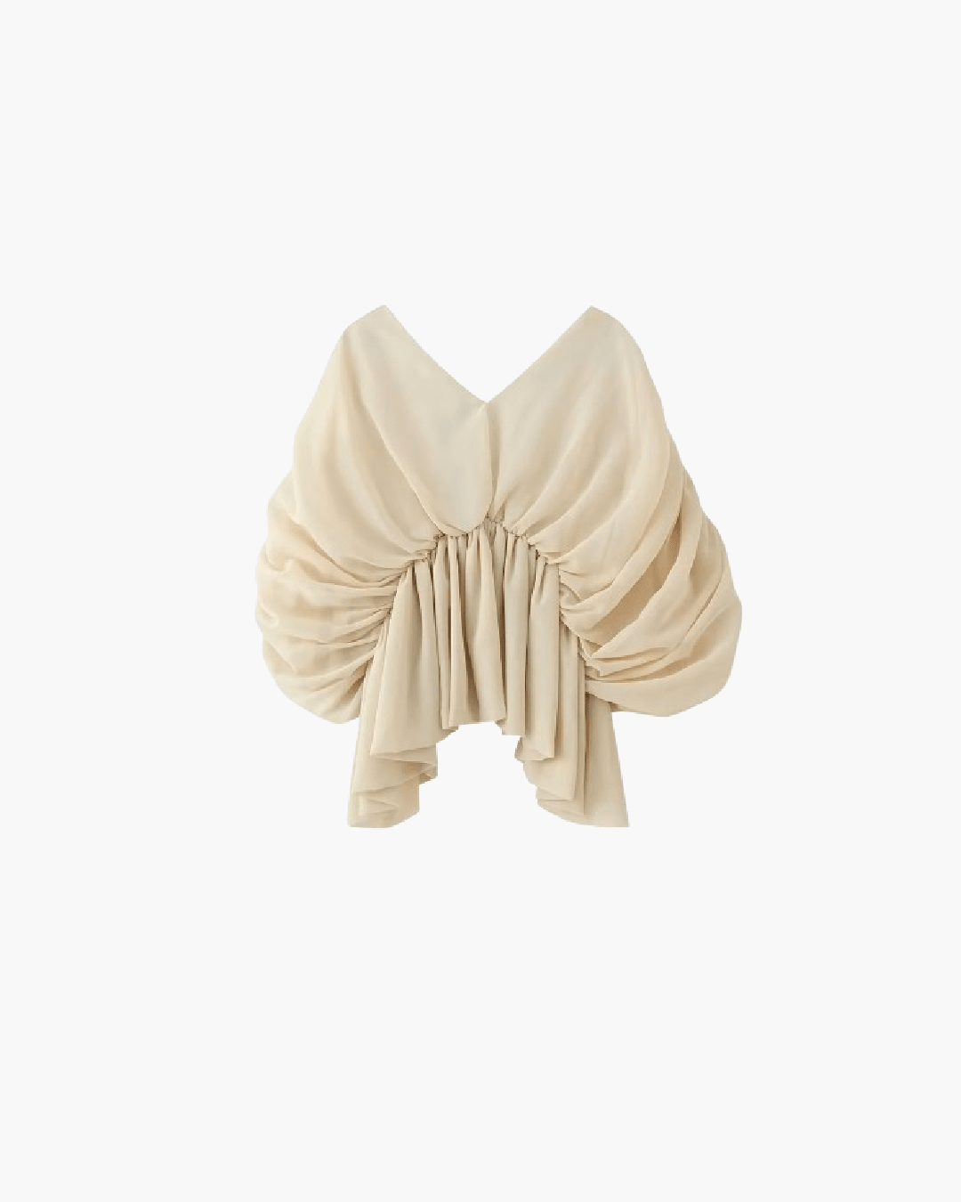 Margot draperet chiffon-top