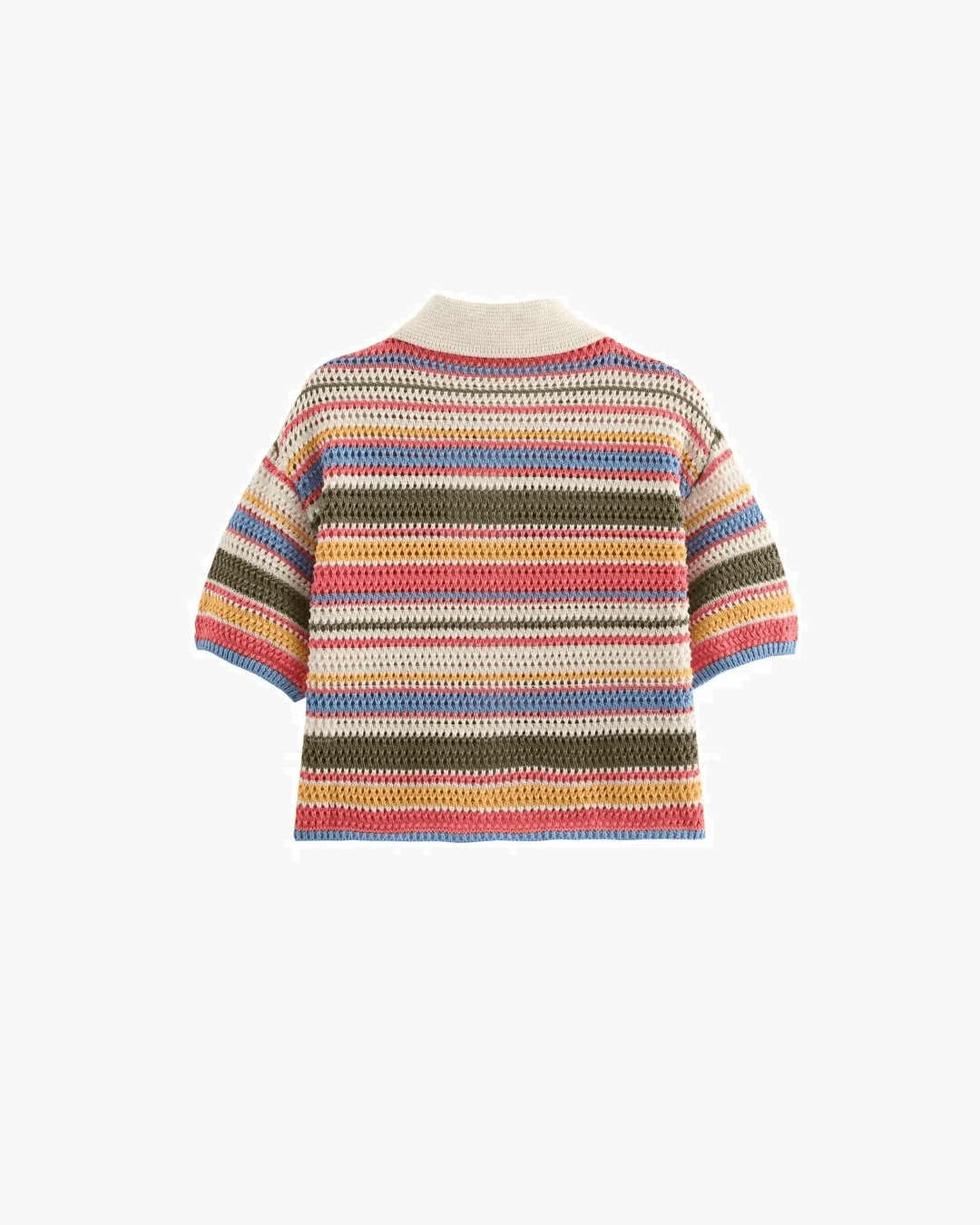 Margot strikket crop-sæt med striber