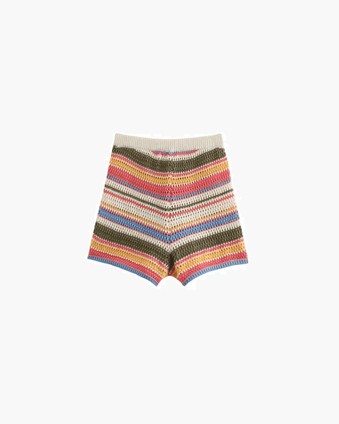 Margot strikket crop-sæt med striber