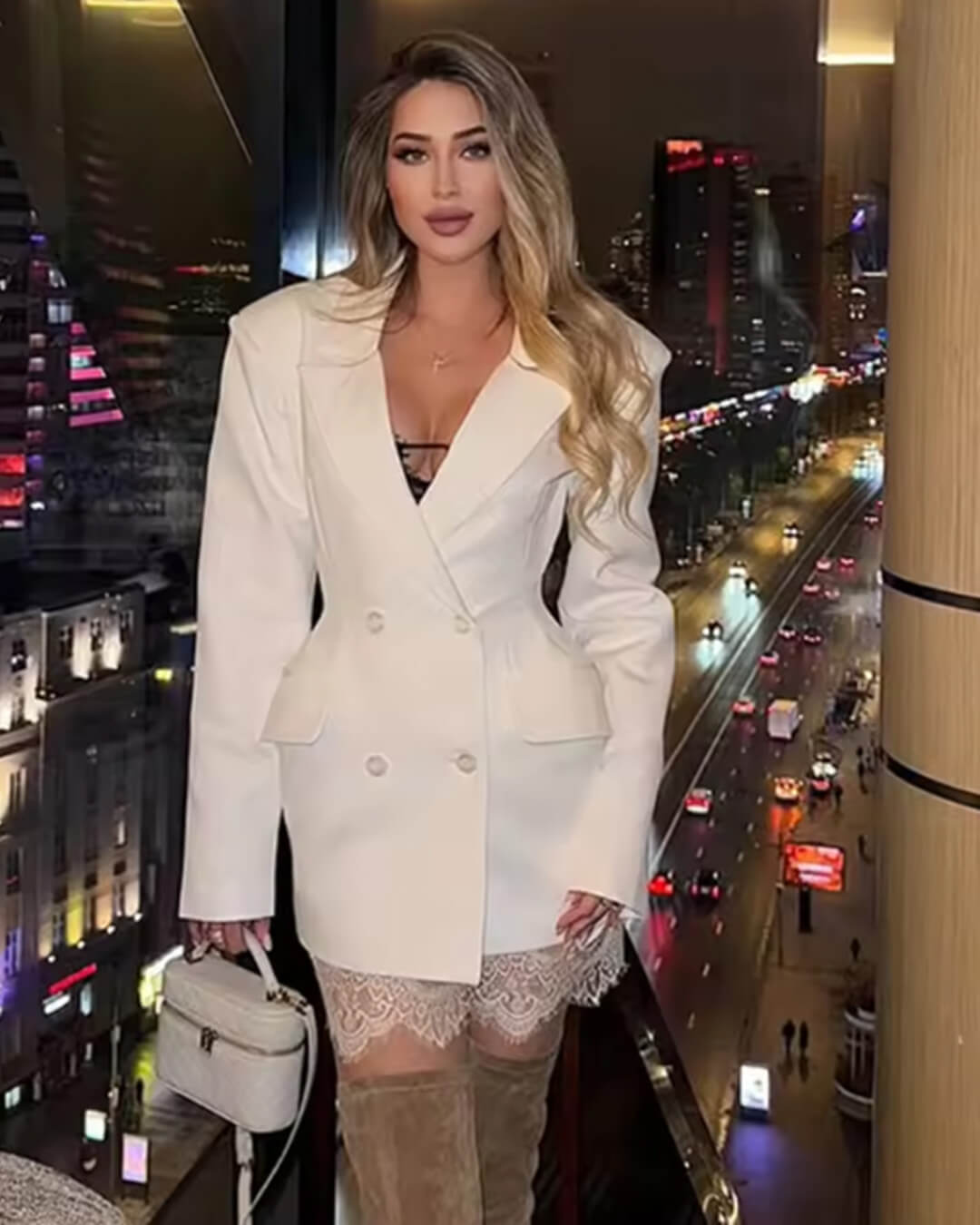Mariana dobbeltradet minikjole