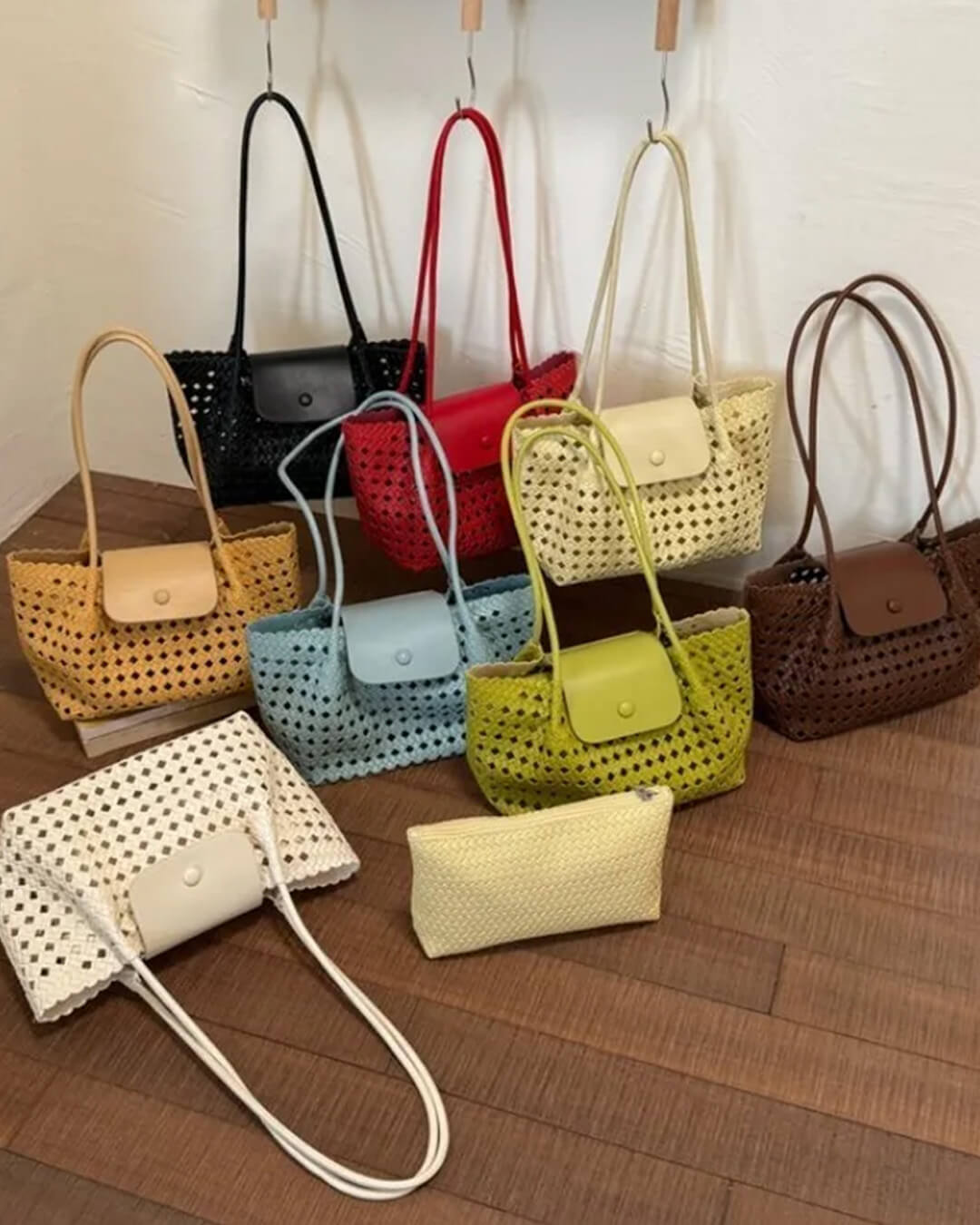 Marina Embossed Shoulder Bag