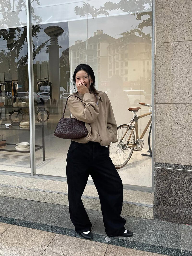 Marissa-flettet taske i vegansk læder, lille