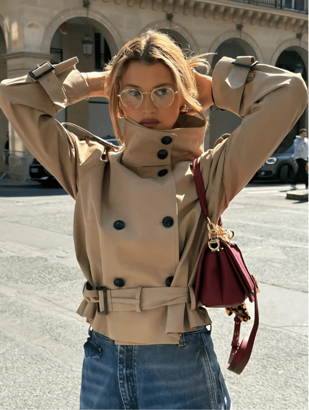 Marlene kort trenchcoat