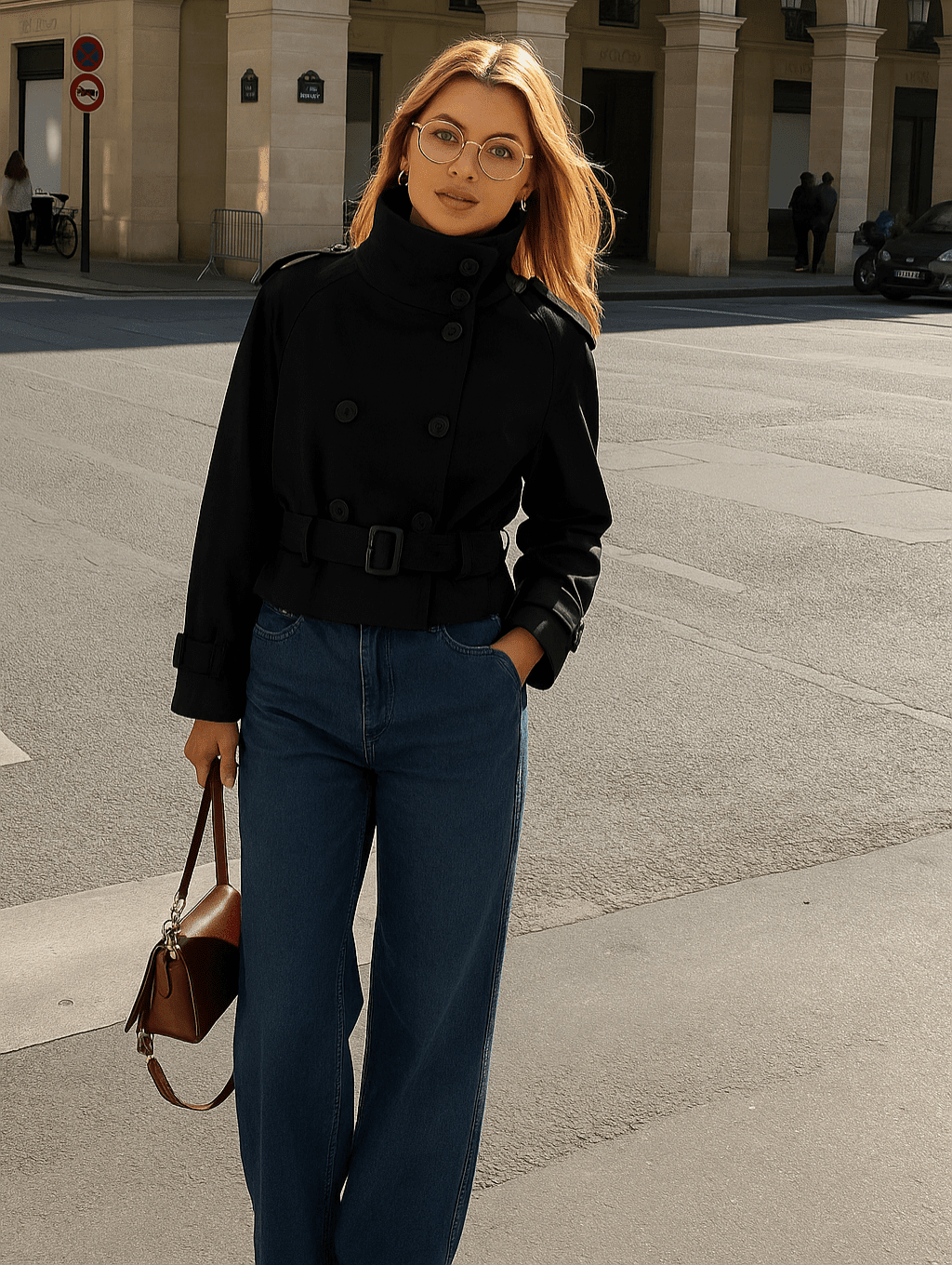 Marlene kort trenchcoat