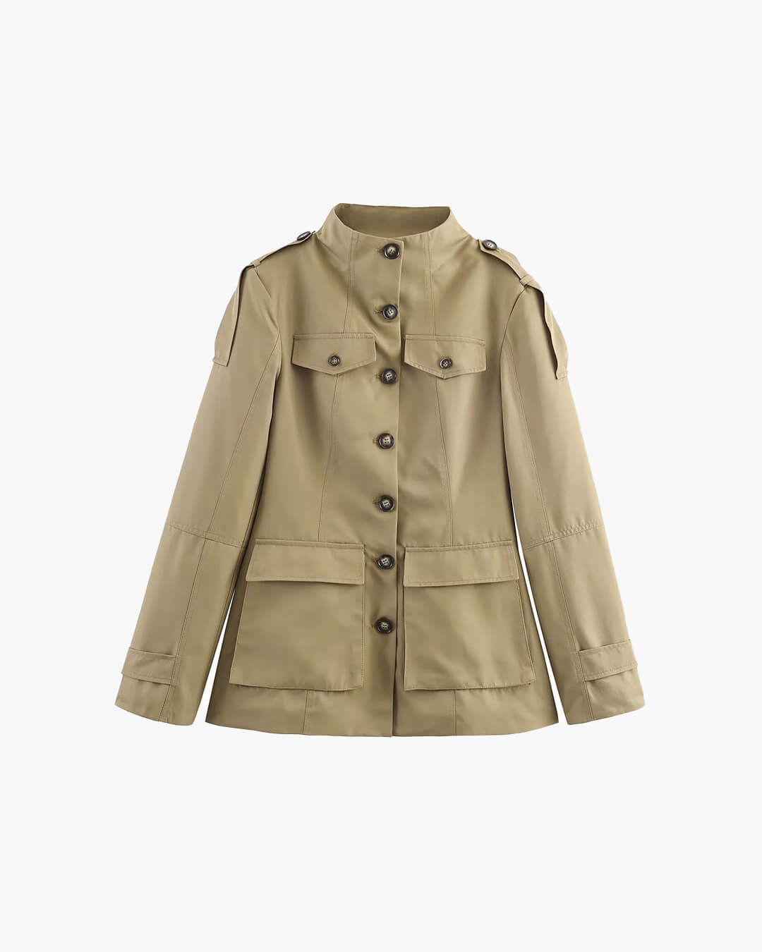 Melinda trenchcoat med slim fit