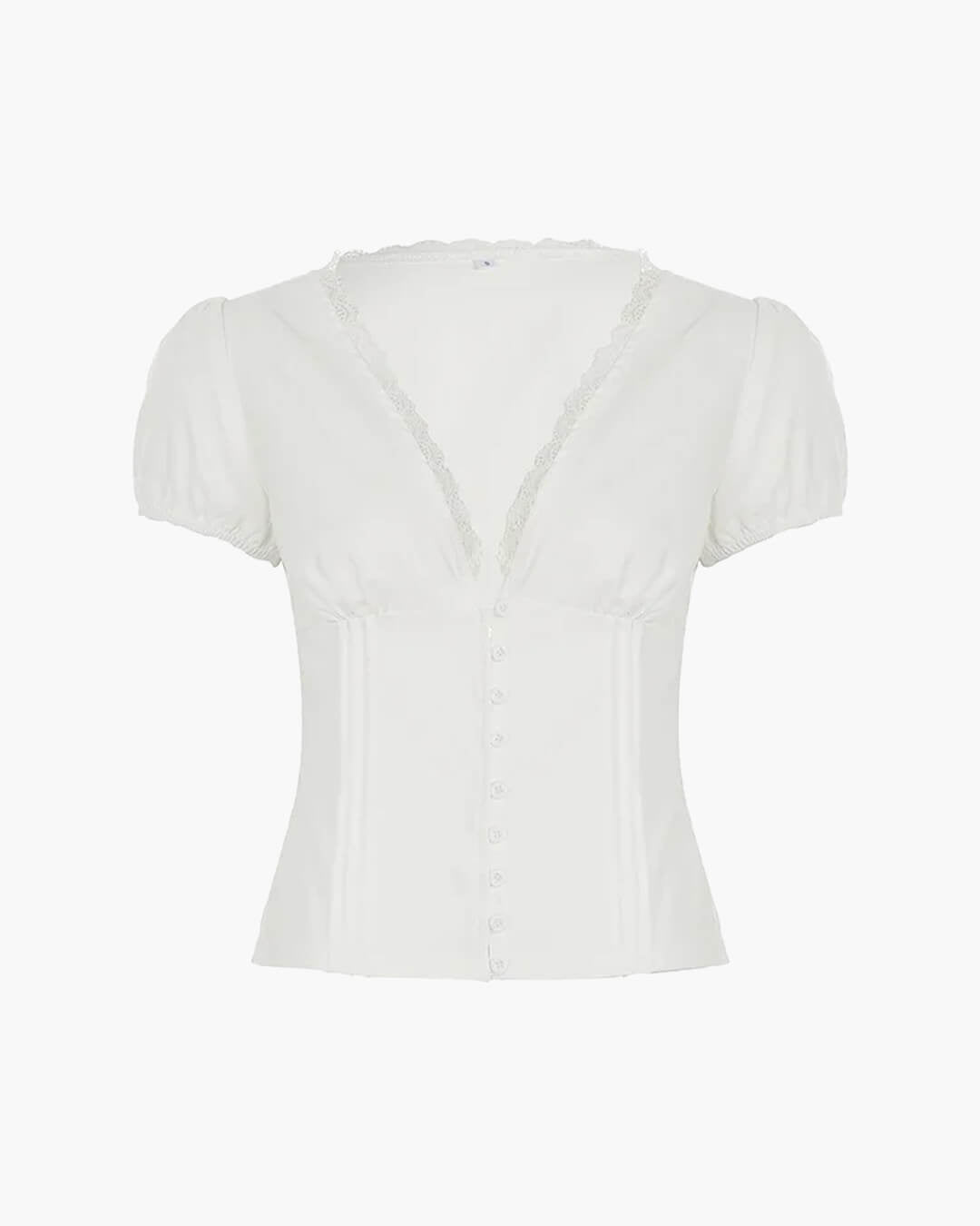 Mica bluse med dyb udskæring