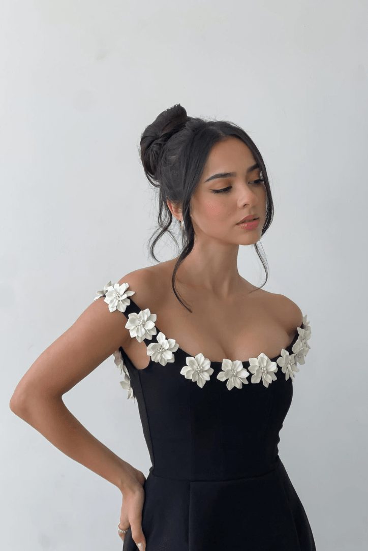 Milou ærmeløs minikjole med blomstermønster
