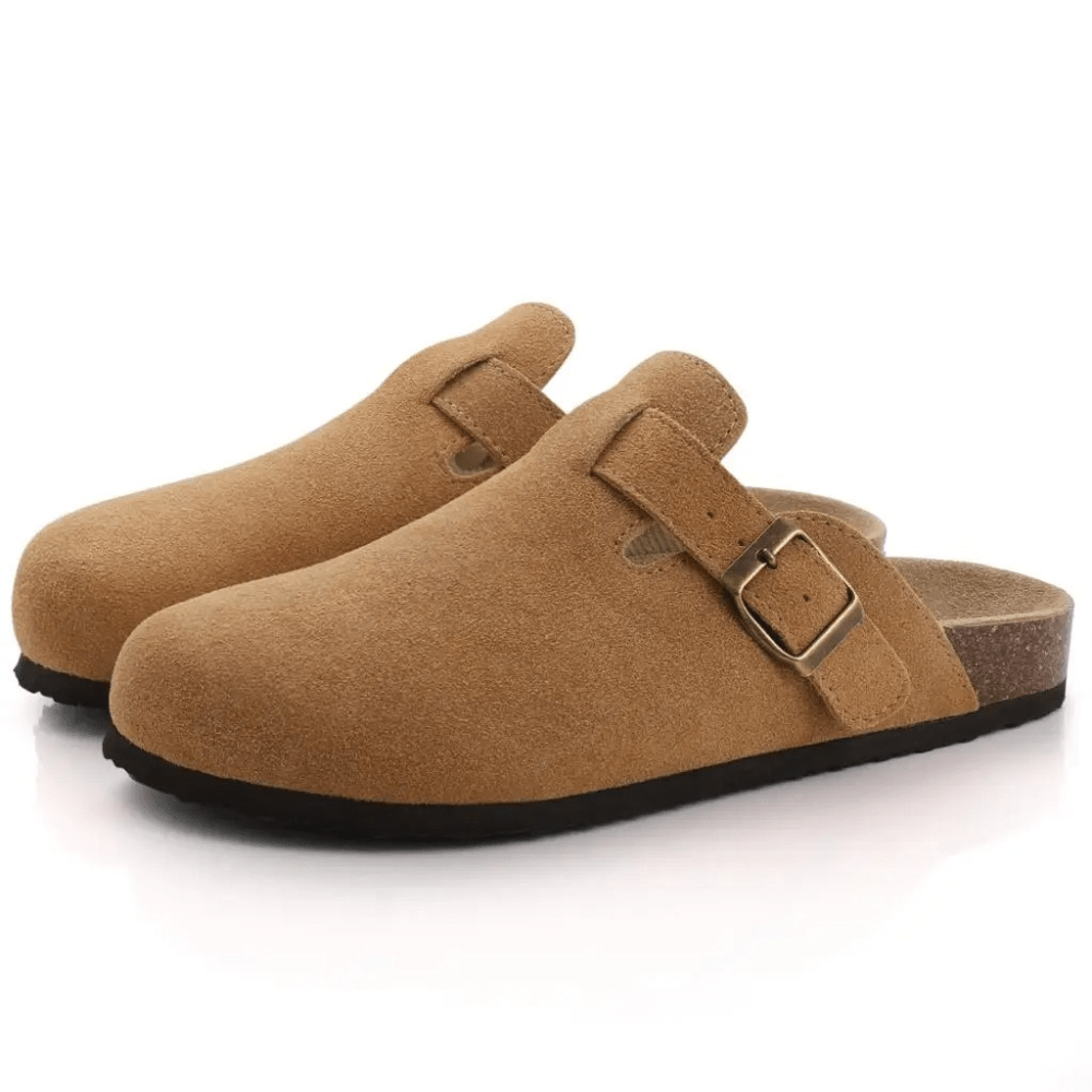 Minerva slip-on-sandaler med justerbart spænde