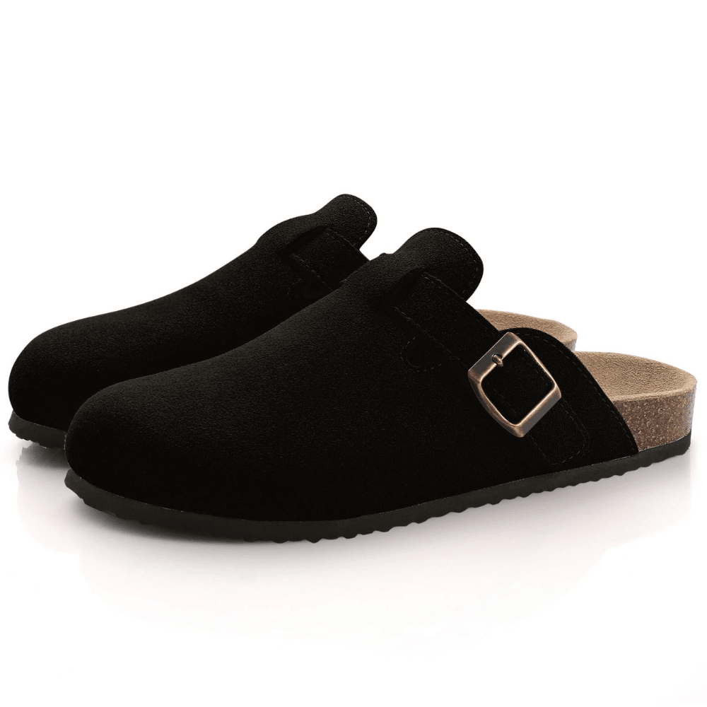 Minerva slip-on-sandaler med justerbart spænde