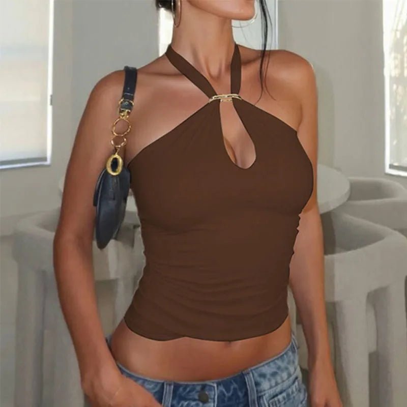 Miranda bandage-croptop med bar ryg