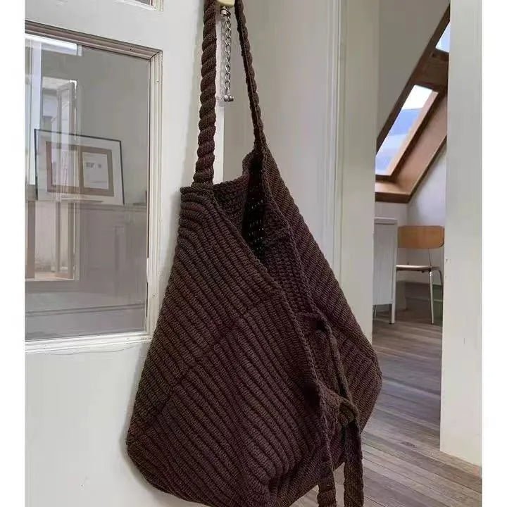 Morgan blød strikket crossbodytaske