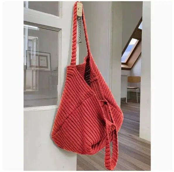 Morgan blød strikket crossbodytaske