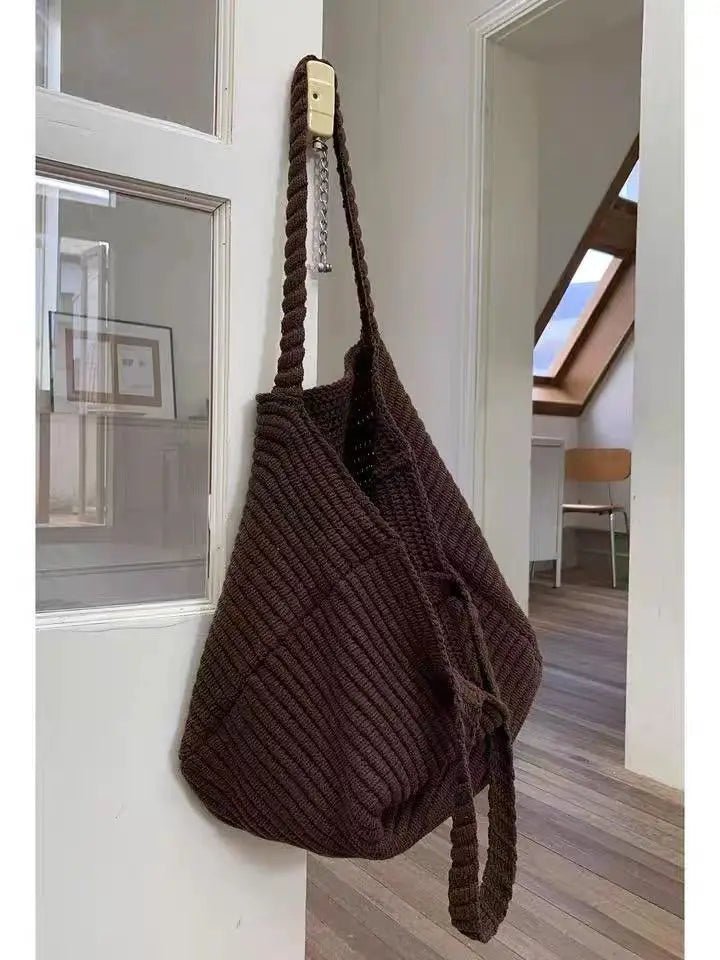 Morgan blød strikket crossbodytaske