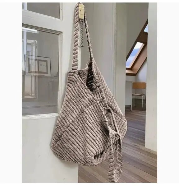 Morgan blød strikket crossbodytaske