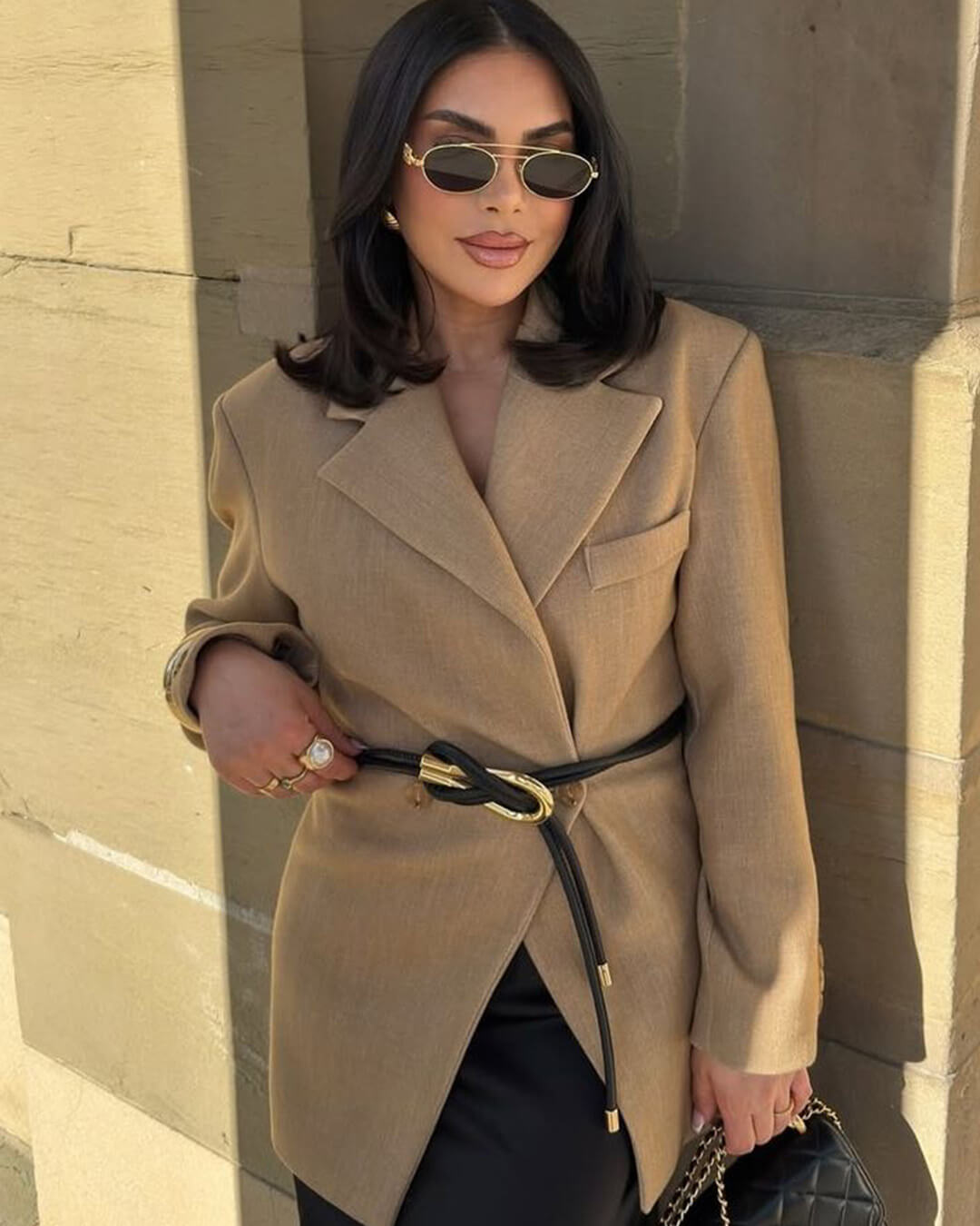 Myrna taljeret blazer med reverskrave