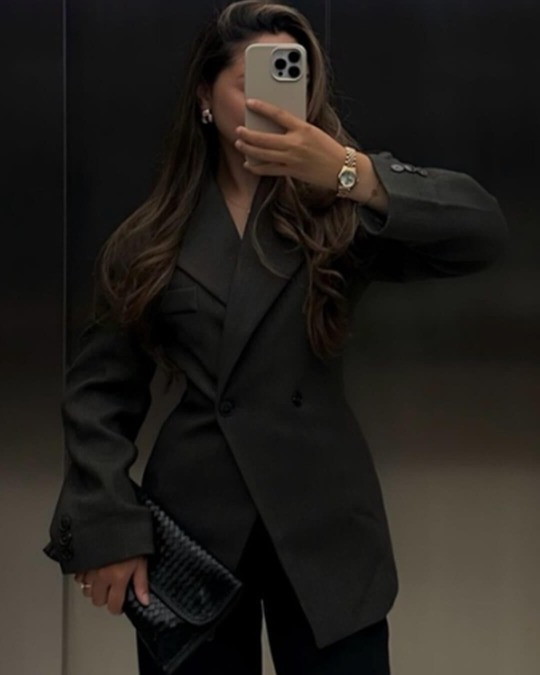 Myrna taljeret blazer med reverskrave