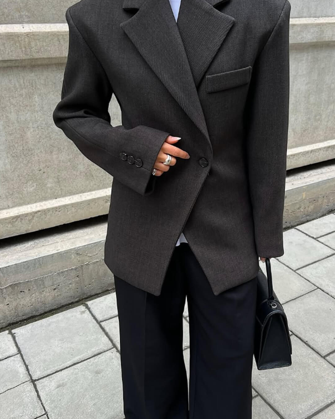 Myrna taljeret blazer med reverskrave