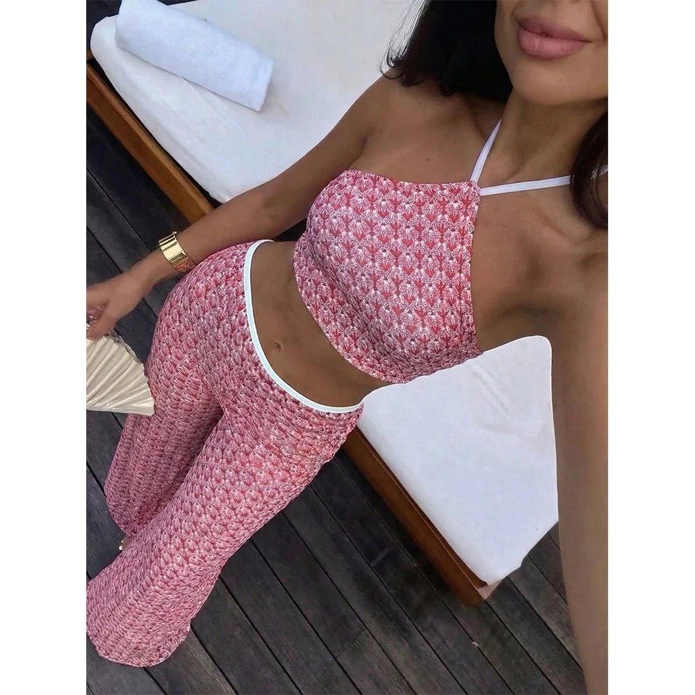 Natalie bikinisæt i tre dele med høj hals