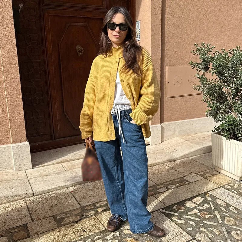 Nicola oversized strikcardigan