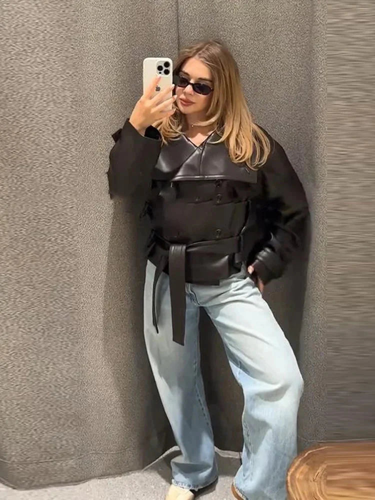 Nina læderjakke