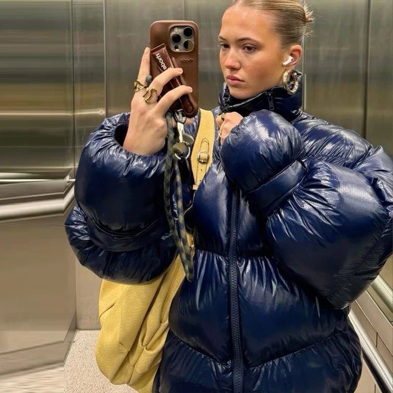 Olivia blank vatteret jakke