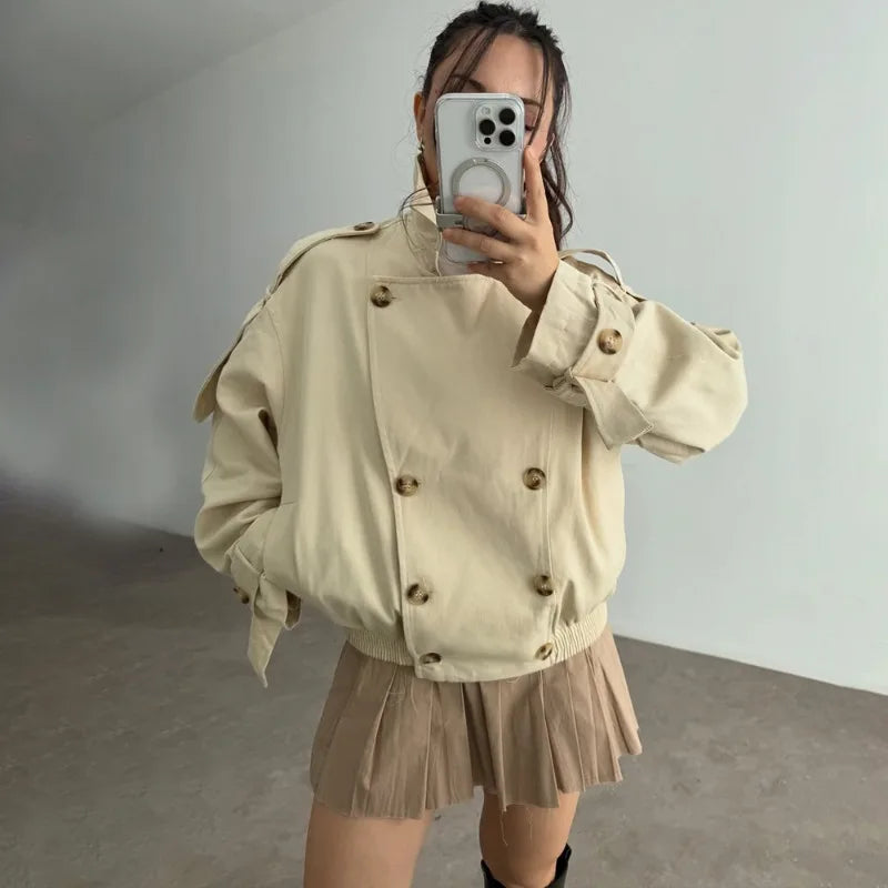 Oversized plysfrakke