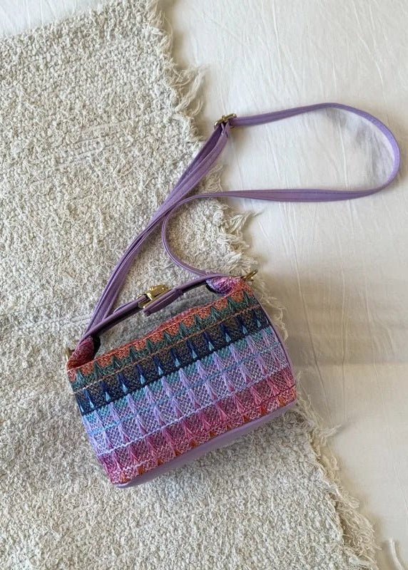 Raphaela flettet skuldertaske i raffia