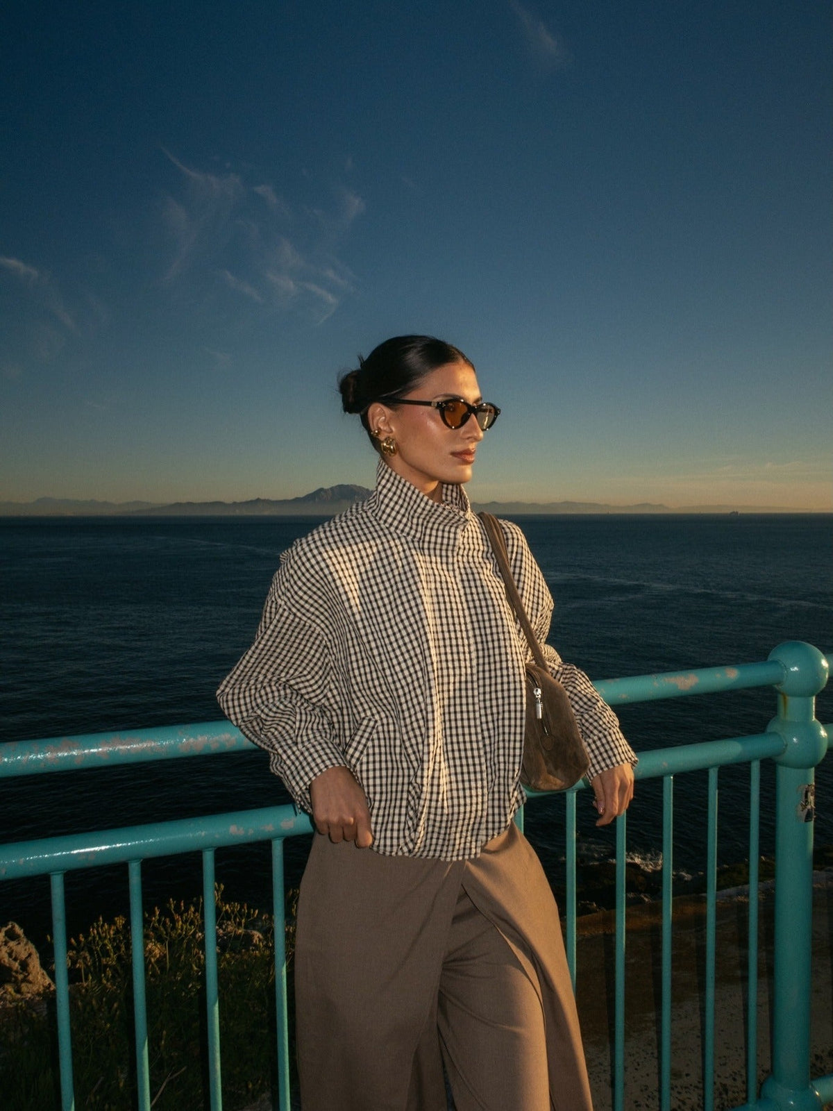 Rebecca vintageblazer med tern