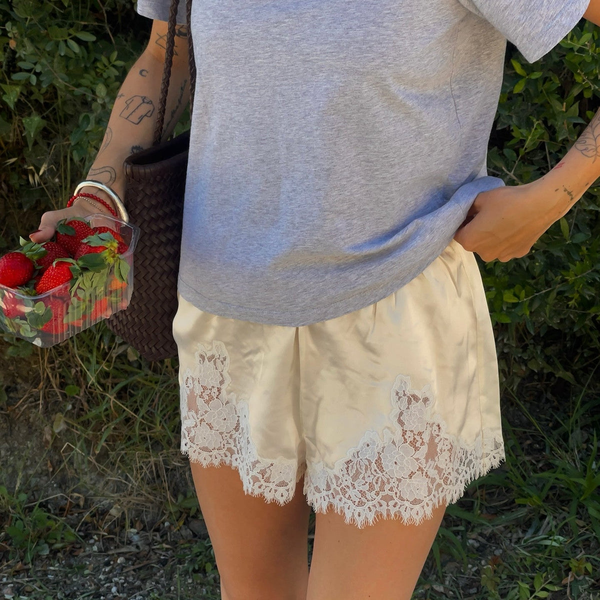 Satineshorts Rosa
