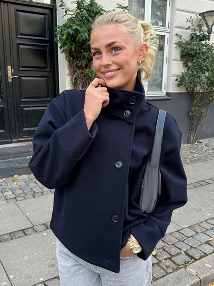 Rosalia elegant jakke med ståkrave