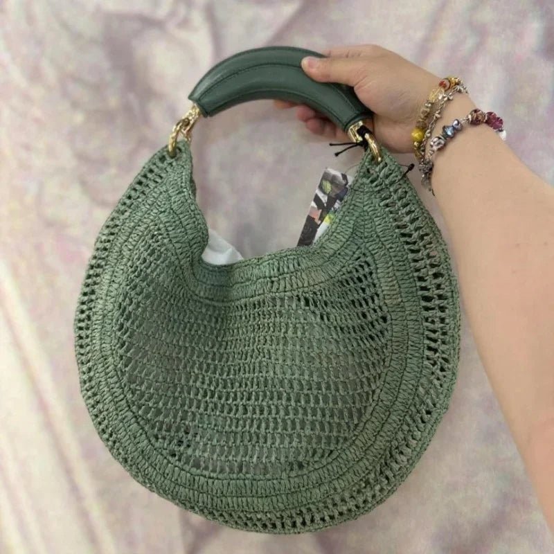 Bianca Crescent Woven Bag